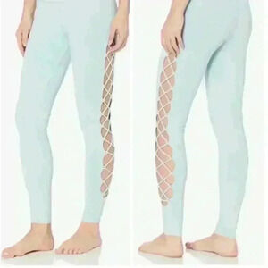Alo yoga high-waisted leggings with interlaced sides. Size XS